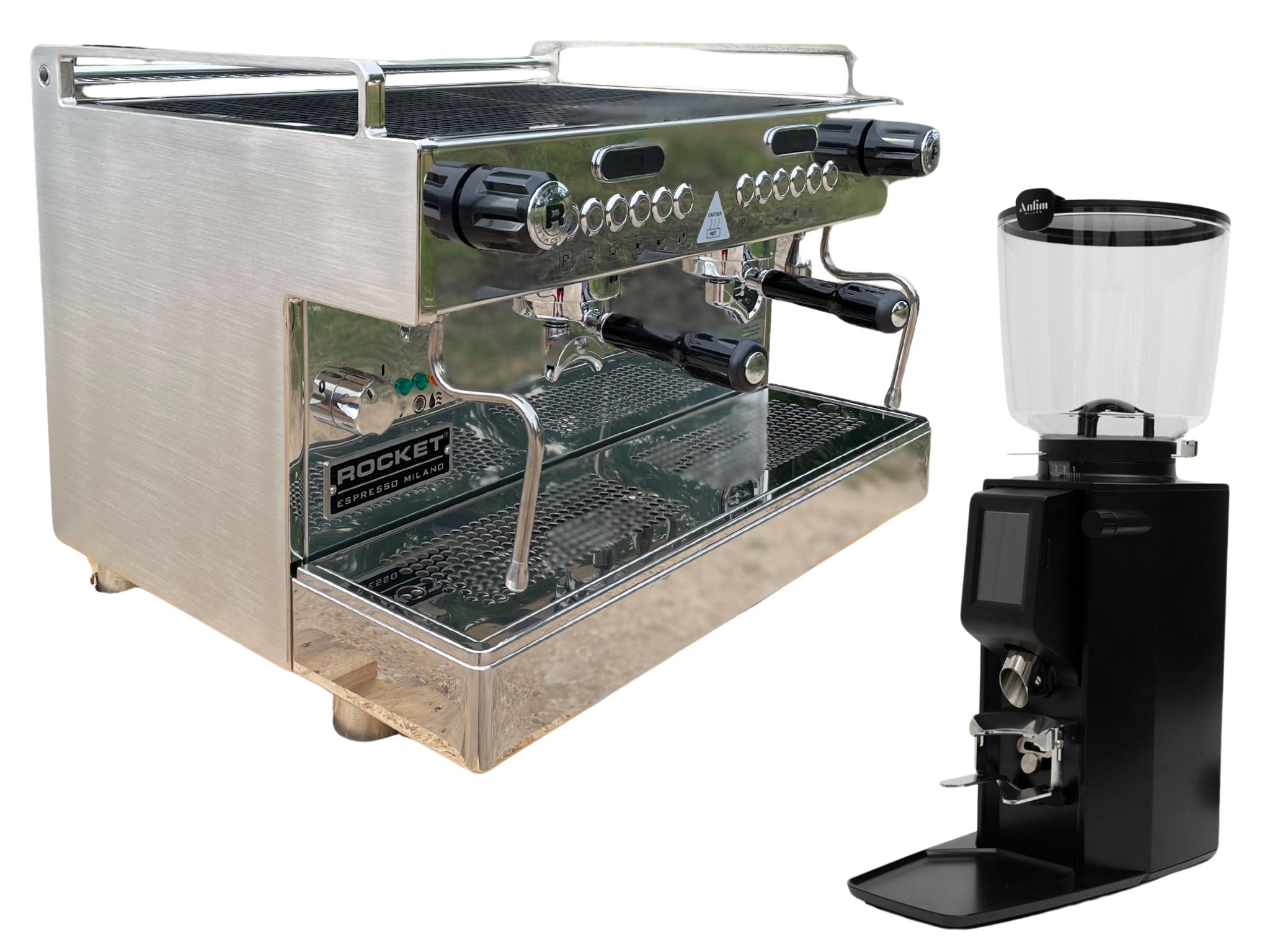 Rocket Boxer Timer EVO + Anfim Luna Commercial Bundle | Barista Equip