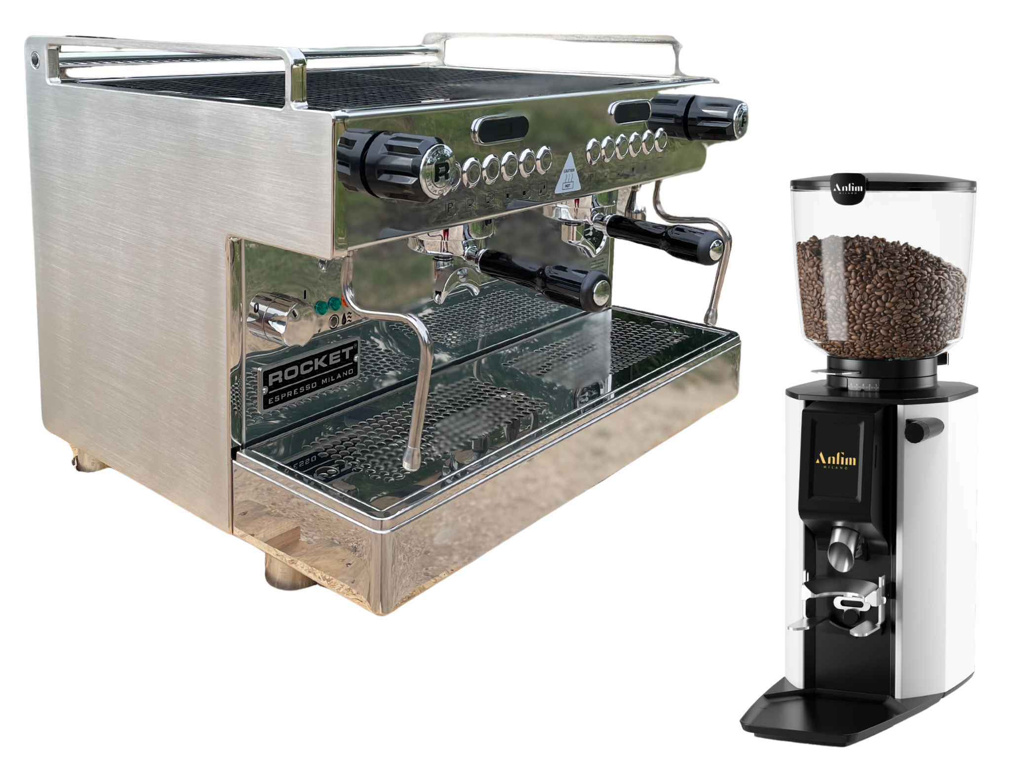 Rocket Boxer Timer EVO + Anfim Luna Commercial Bundle | Barista Equip