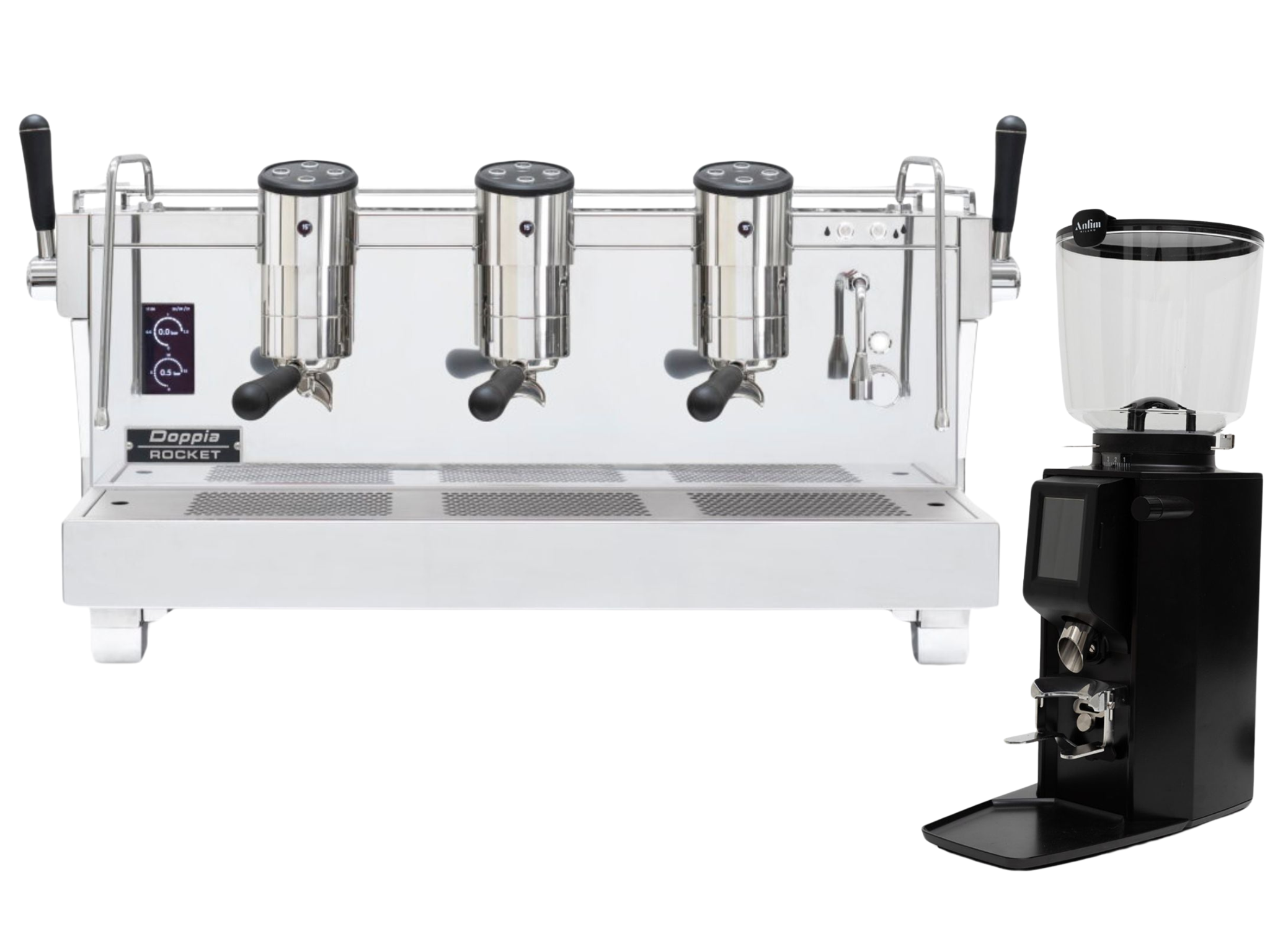 Rocket RE Doppia + Anfim Luna Commercial Bundle | Barista Equip