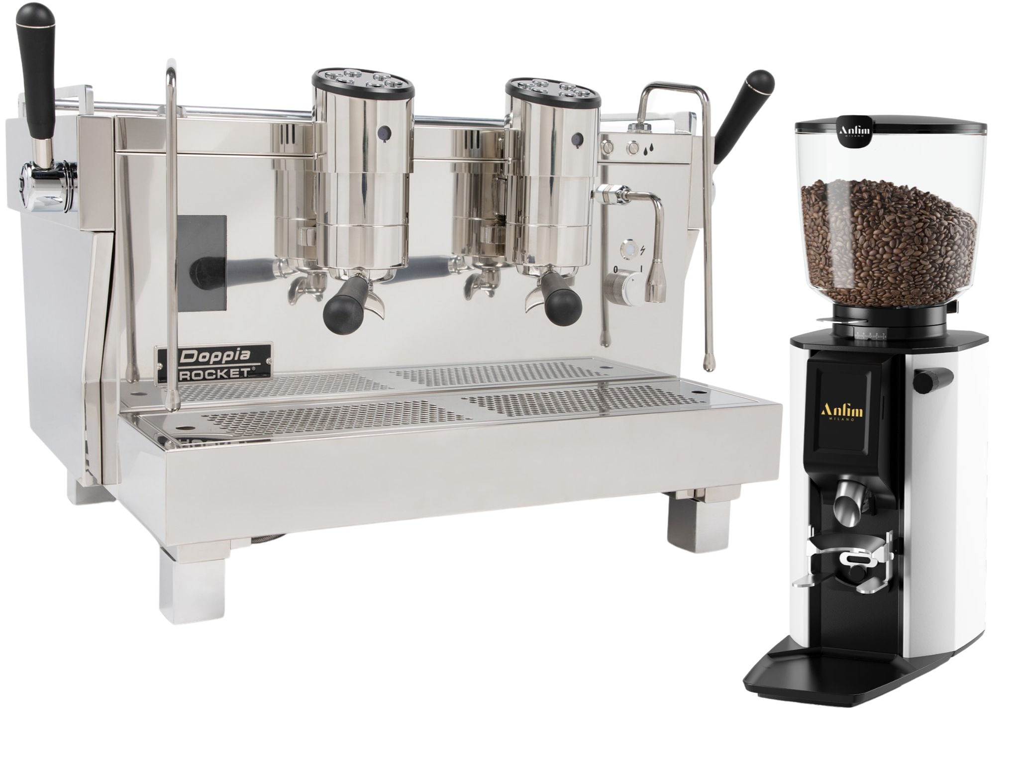 Rocket RE Doppia + Anfim Luna Commercial Bundle | Barista Equip