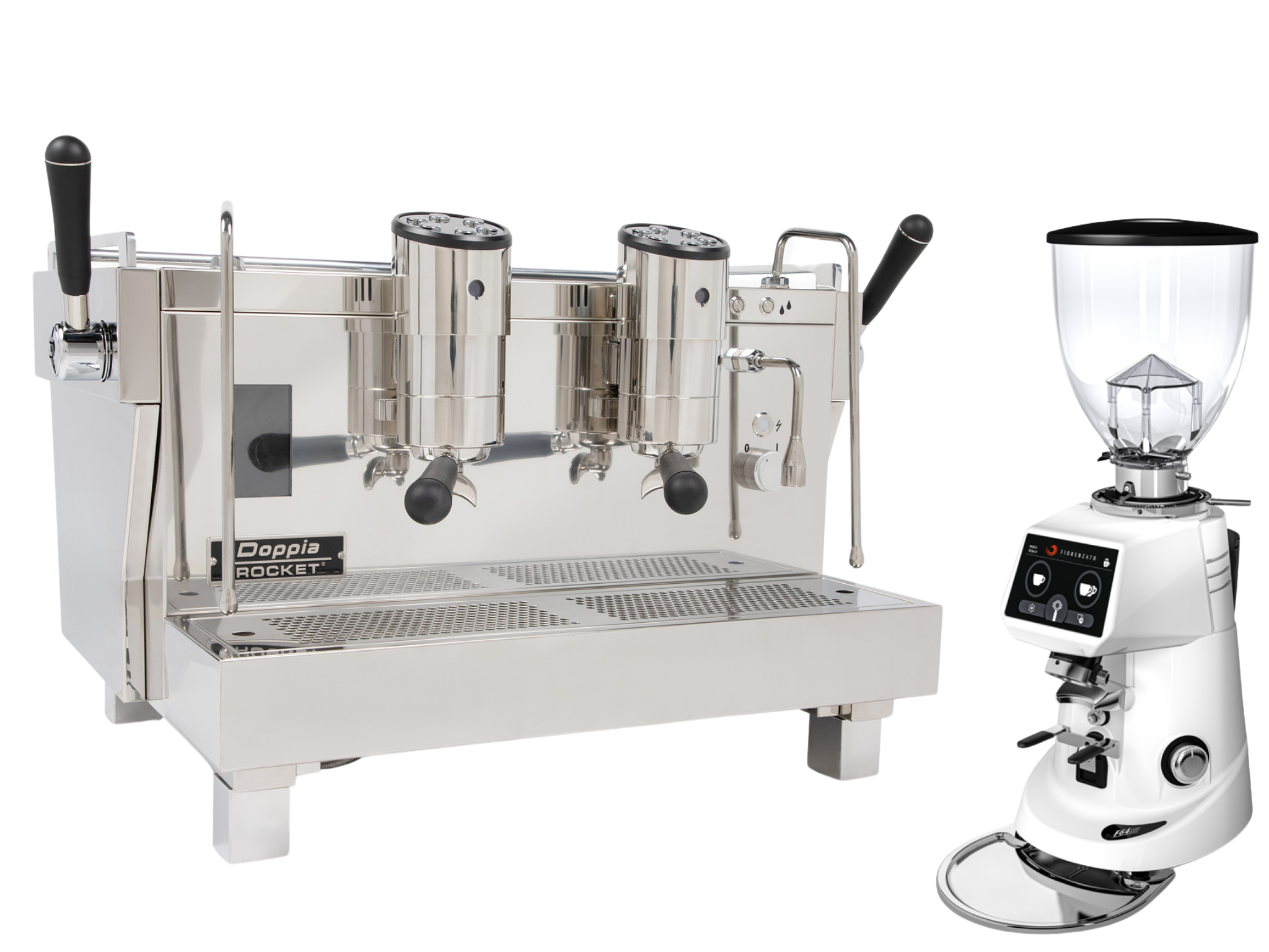 Rocket RE Doppia + Fiorenzato F64 Evo Bundle | Barista Equip