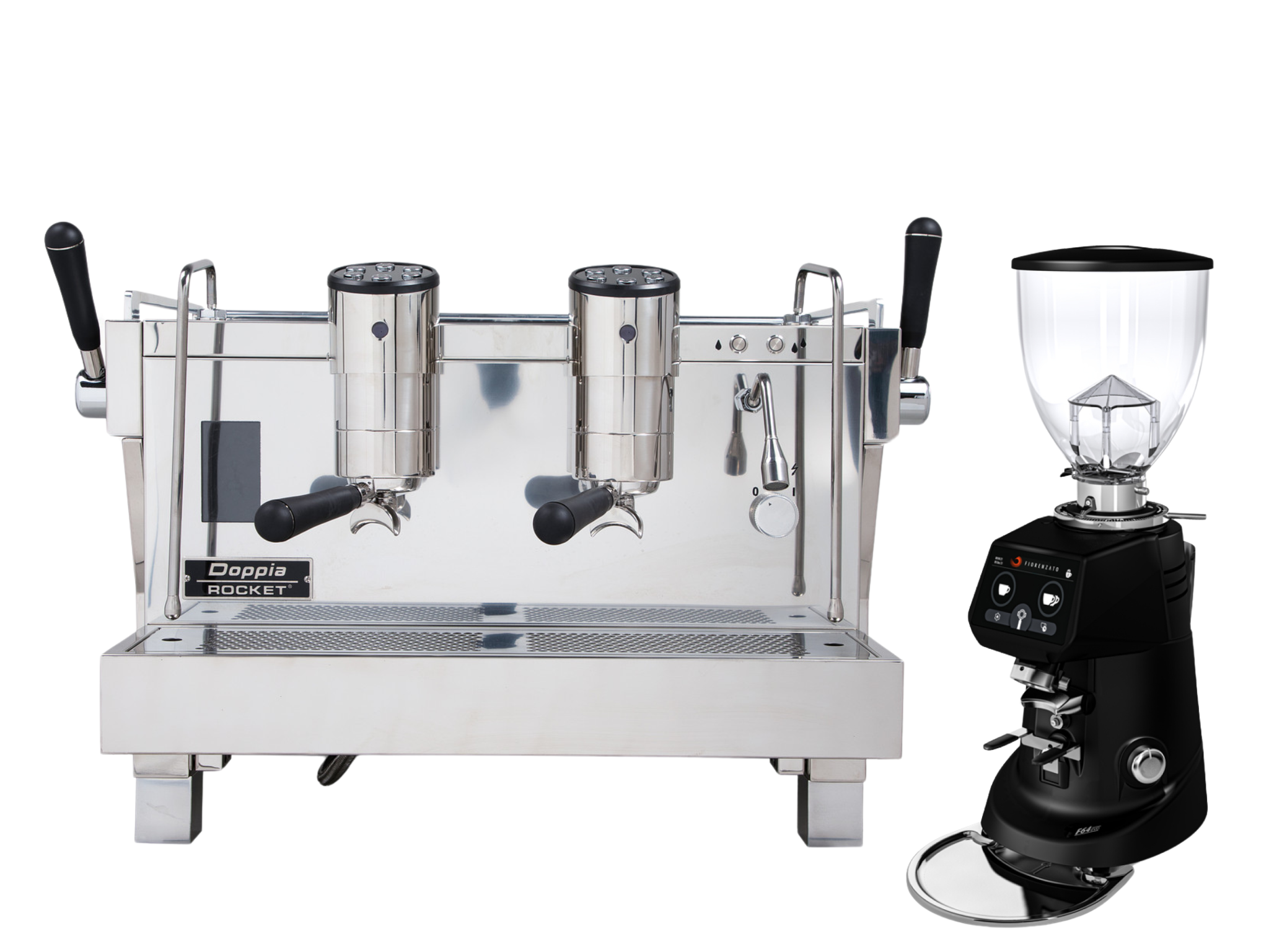 Rocket RE Doppia + Fiorenzato F64 Evo Bundle | Barista Equip