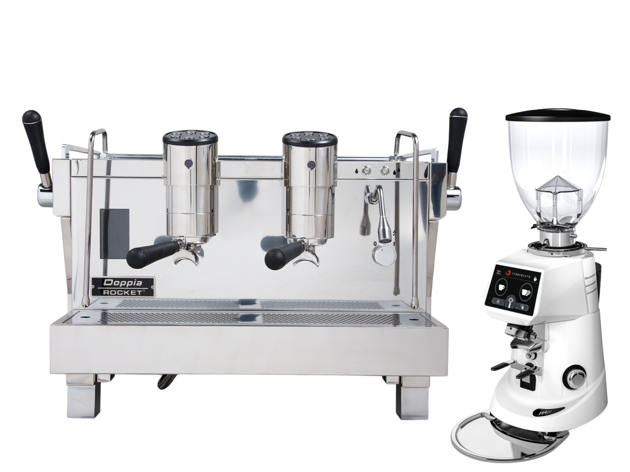 Rocket RE Doppia + Fiorenzato F64 Evo Bundle | Barista Equip