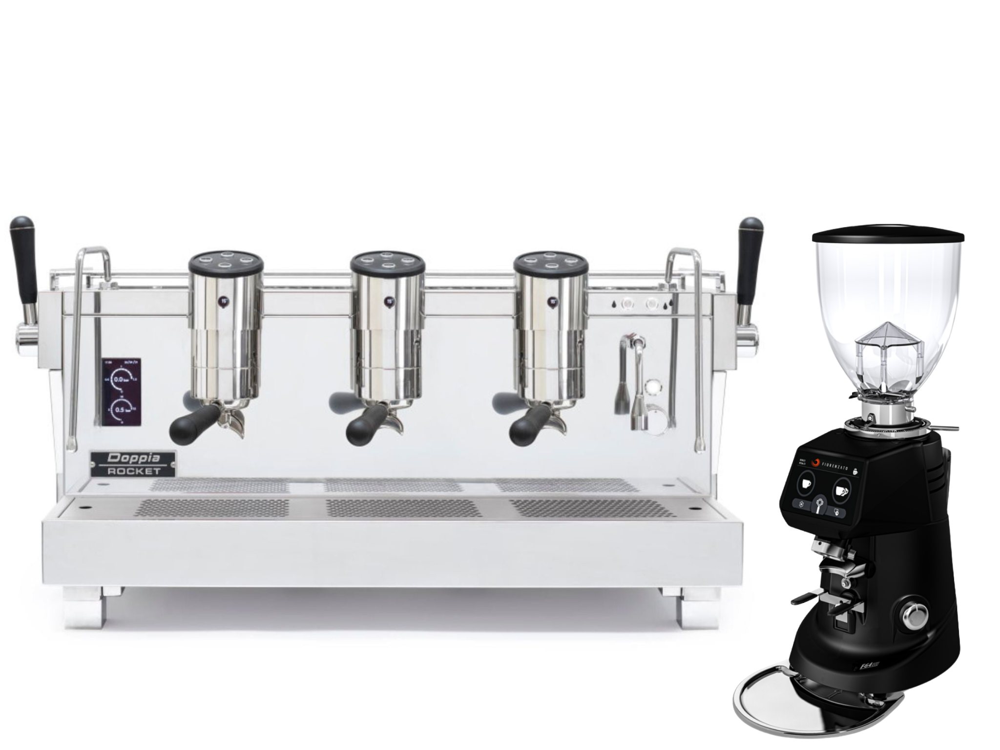 Rocket RE Doppia + Fiorenzato F64 Evo Bundle | Barista Equip